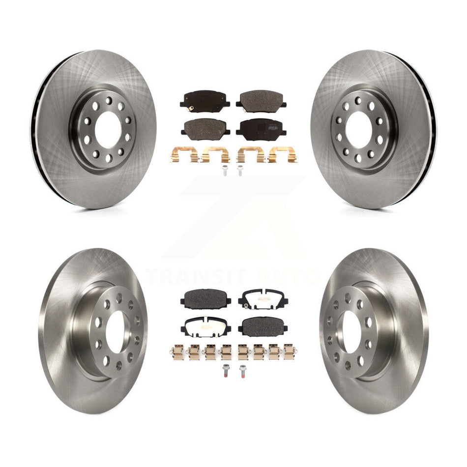 Front Rear Disc Brake Rotors And Semi-Metallic Pads Kit For Jeep Compass K8F-103692