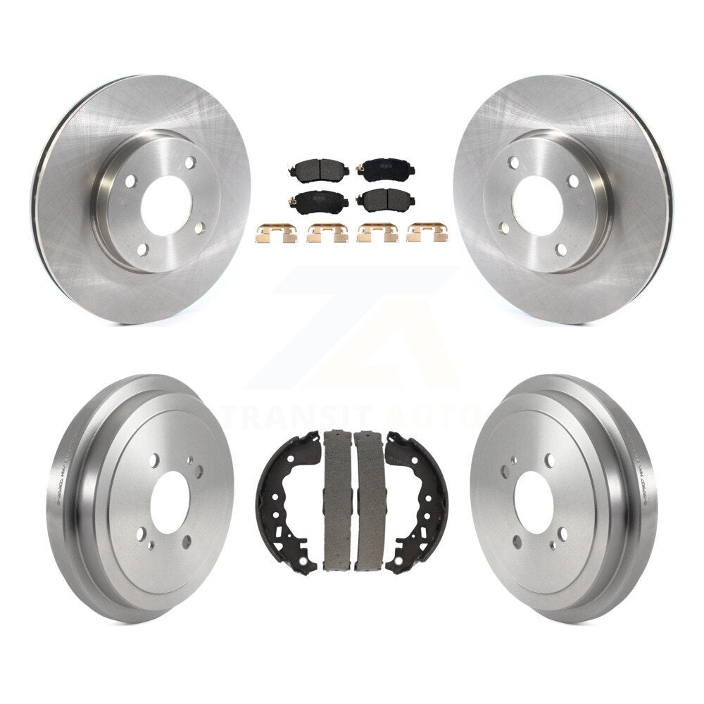 Front Rear Disc Brake Rotors Semi-Metallic Pads And Drum Kit For Nissan Kicks Versa K8F-103703