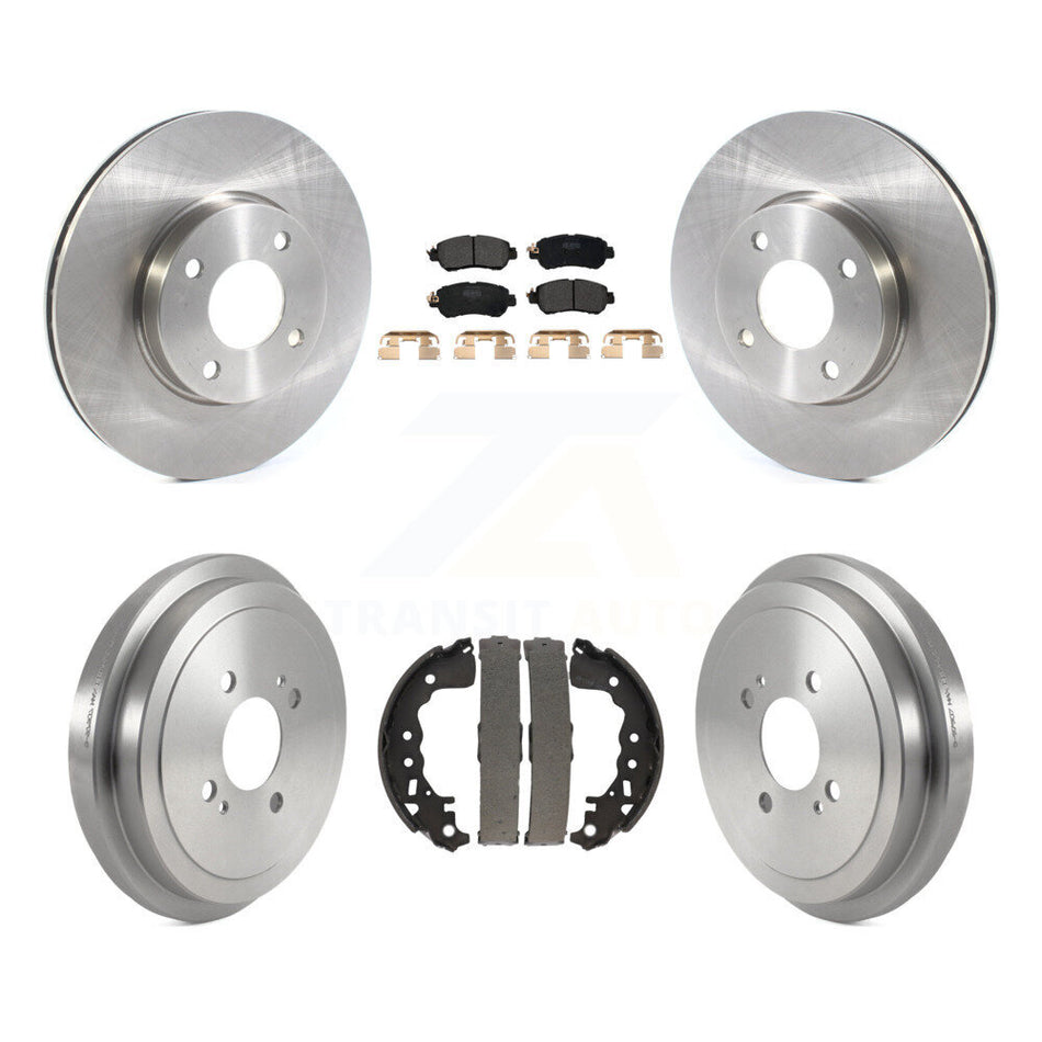 Front Rear Disc Brake Rotors Semi-Metallic Pads And Drum Kit For Nissan Kicks Versa K8F-103703