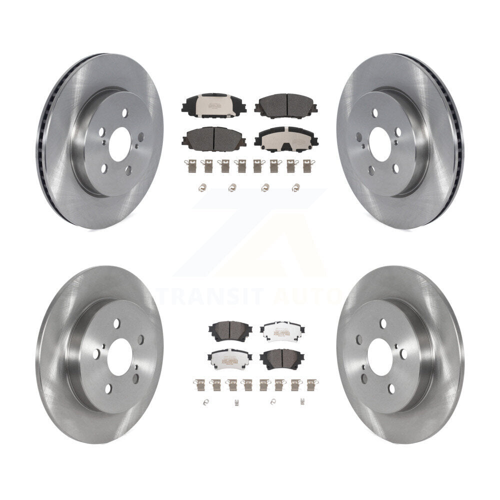 Front Rear Disc Brake Rotors And Semi-Metallic Pads Kit For Toyota Corolla K8F-103711