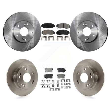 Front Rear Disc Brake Rotors And Semi-Metallic Pads Kit For Honda Accord K8F-103716