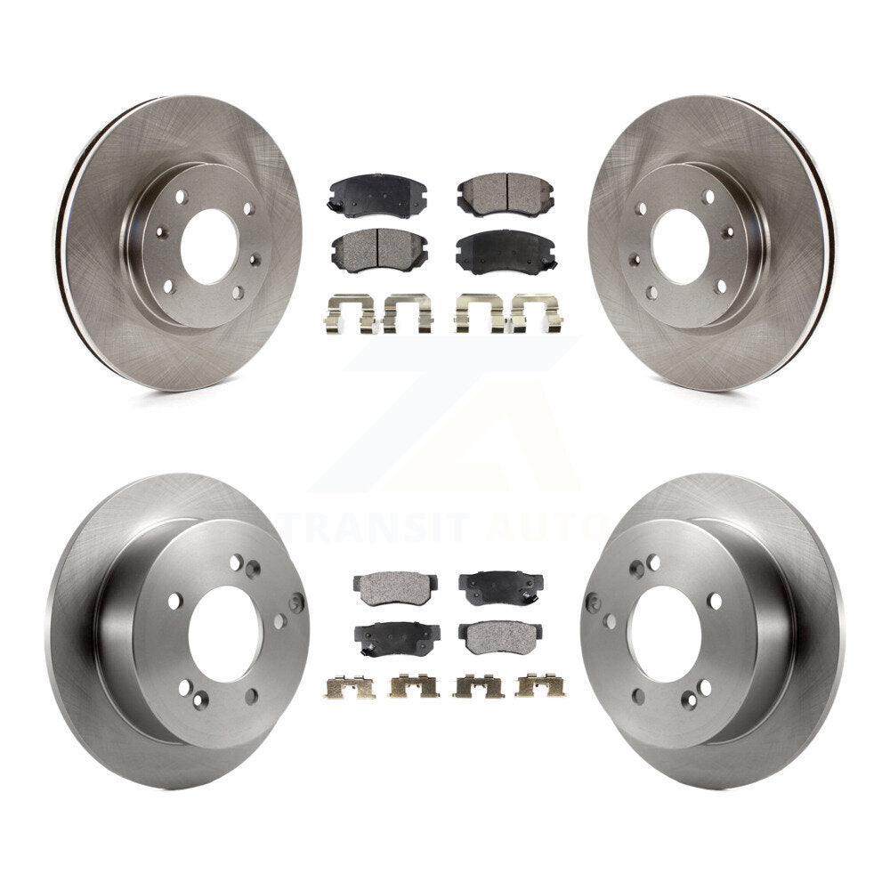 Front Rear Disc Brake Rotors And Semi-Metallic Pads Kit For 2005 Kia Magentis From 10 05 K8F-103751