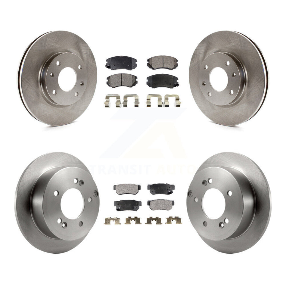 Front Rear Disc Brake Rotors And Semi-Metallic Pads Kit For 2005 Kia Magentis From 10 05 K8F-103751