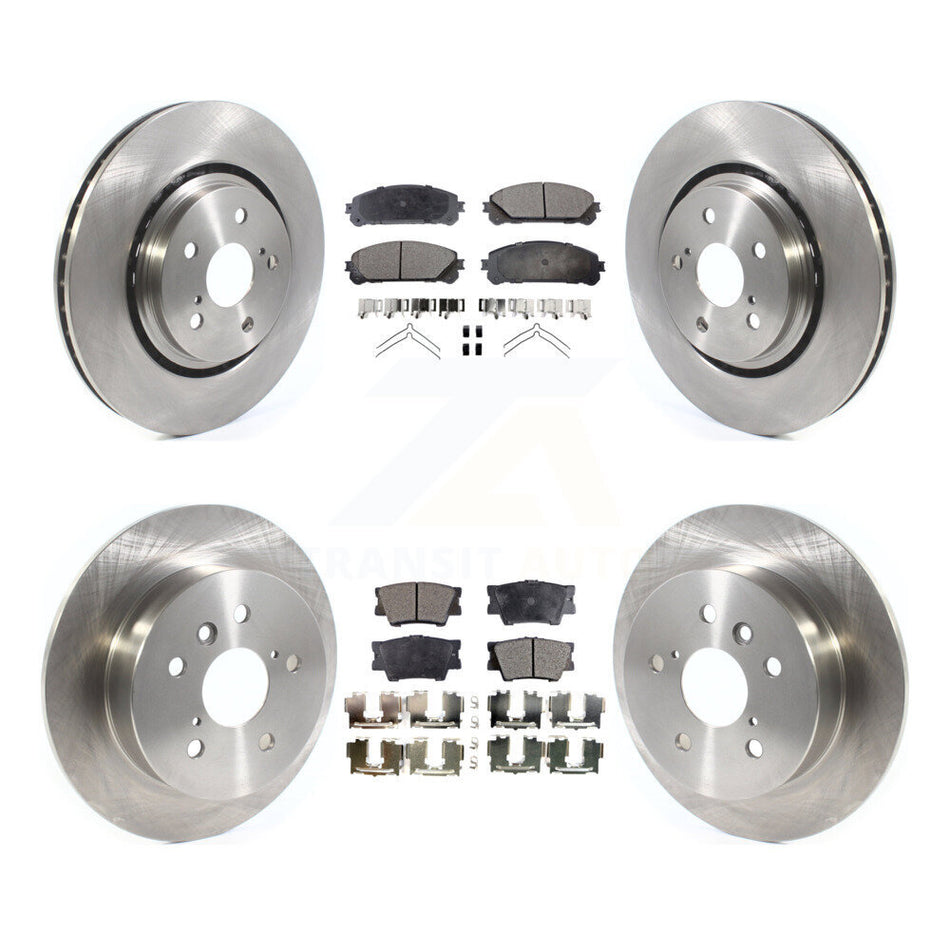 Front Rear Brake Rotor & Semi-Metallic Pad Kit For Toyota Camry With Manual Parking K8F-103752