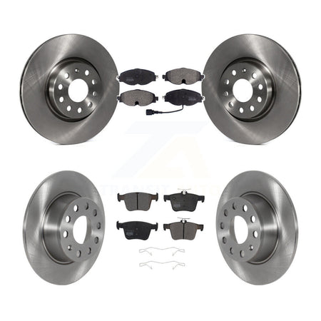 Front Rear Disc Brake Rotors And Semi-Metallic Pads Kit For 2022-2023 Volkswagen Taos FWD K8F-103769