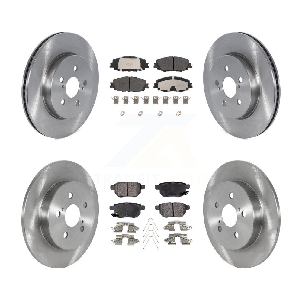Front Rear Brake Rotor Semi-Metallic Pad Kit For Toyota Corolla With Manual Parking K8F-103810
