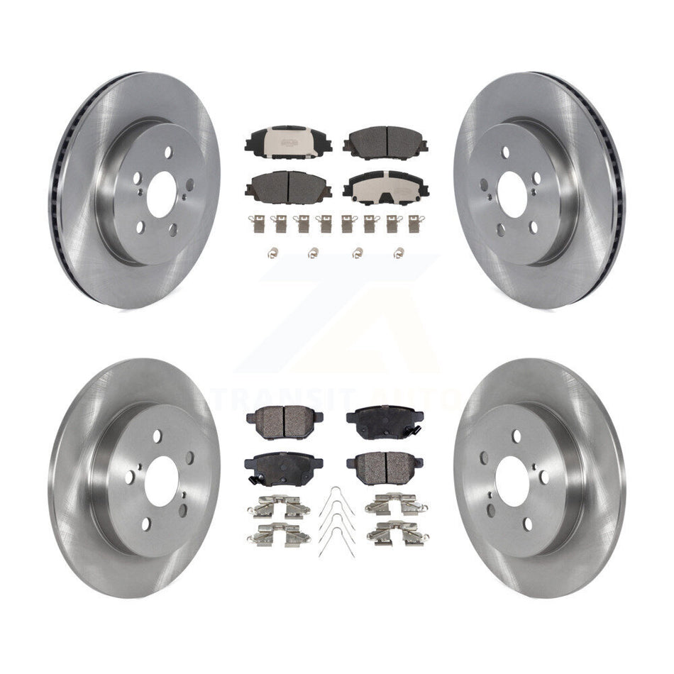 Front Rear Brake Rotor Semi-Metallic Pad Kit For Toyota Corolla With Manual Parking K8F-103810