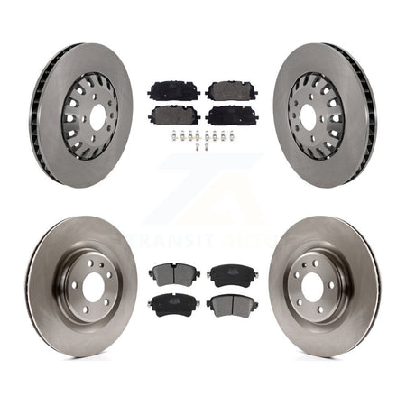 Front Rear Disc Brake Rotors And Semi-Metallic Pads Kit For Audi A6 Quattro A7 Sportback K8F-103811