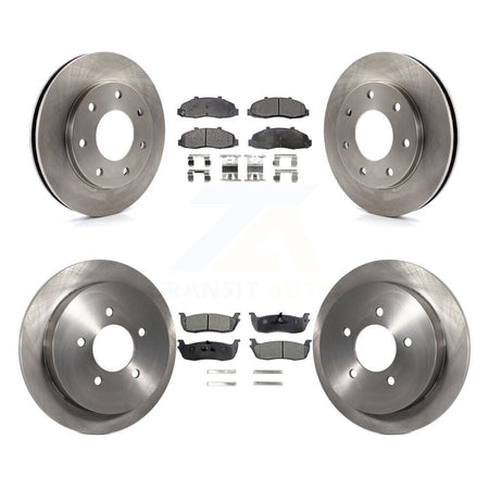 Front Rear Disc Brake Rotors And Semi-Metallic Pads Kit For 2004 Ford F-150 Heritage 4WD K8F-103817