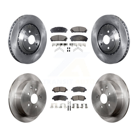Front Rear Disc Brake Rotors And Semi-Metallic Pads Kit For Toyota Highlander K8F-103885