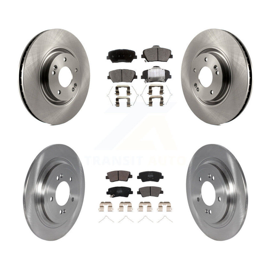 Front Rear Disc Brake Rotors And Semi-Metallic Pads Kit For 2019-2020 Hyundai Nexo K8F-103889