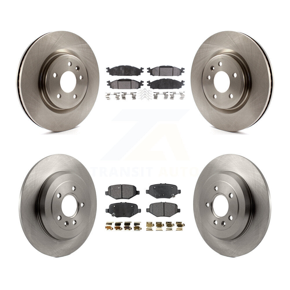 Front Rear Brake Rotors Semi-Metallic Pad Kit For Ford Explorer Without Heavy Duty Brakes K8F-103890