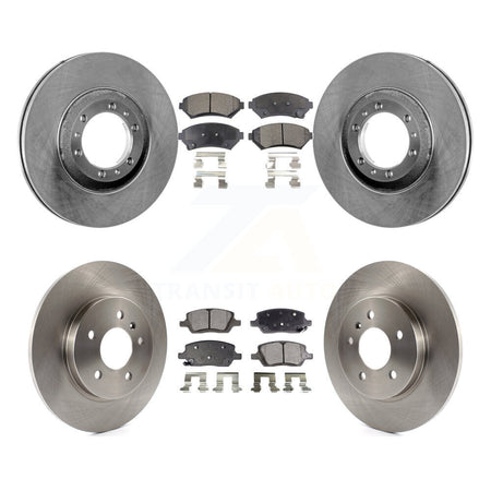 Front Rear Disc Brake Rotor & Semi-Metallic Pad Kit For 2005 Pontiac Montana SV6 with FWD K8F-103893