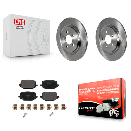 Rear Disc Brake Rotors And Semi-Metallic Pads Kit For 2022-2024 Ford Explorer 2.3L K8F-103902