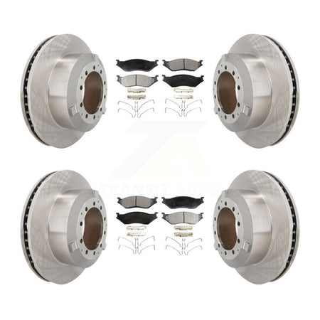 Front Rear Brake Rotor & Semi-Metallic Pad Kit For International TerraStar IC Corporation K8F-103930