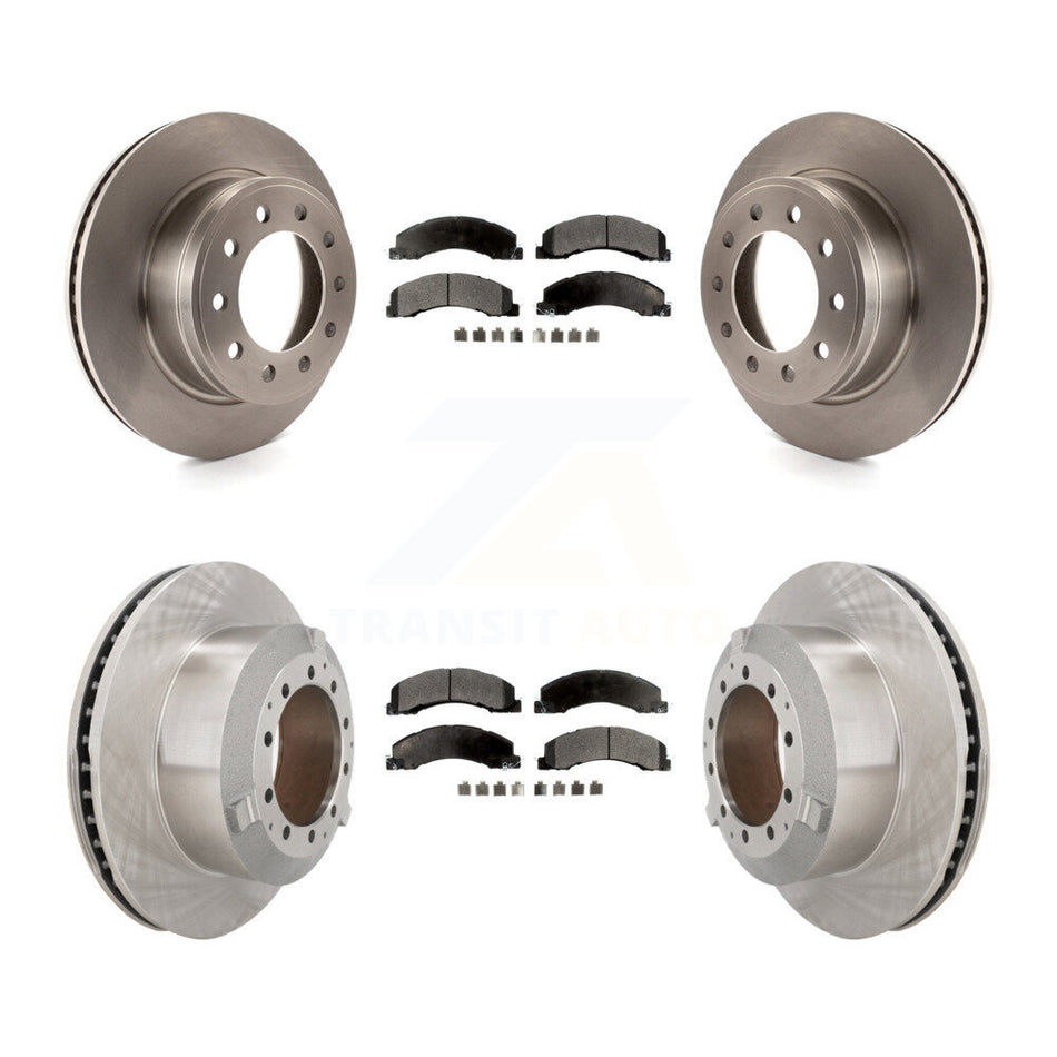 Front Rear Brake Rotor Semi-Metallic Pad Kit For Ram Dodge Sterling Truck 4500 5500 45 55 K8F-103936