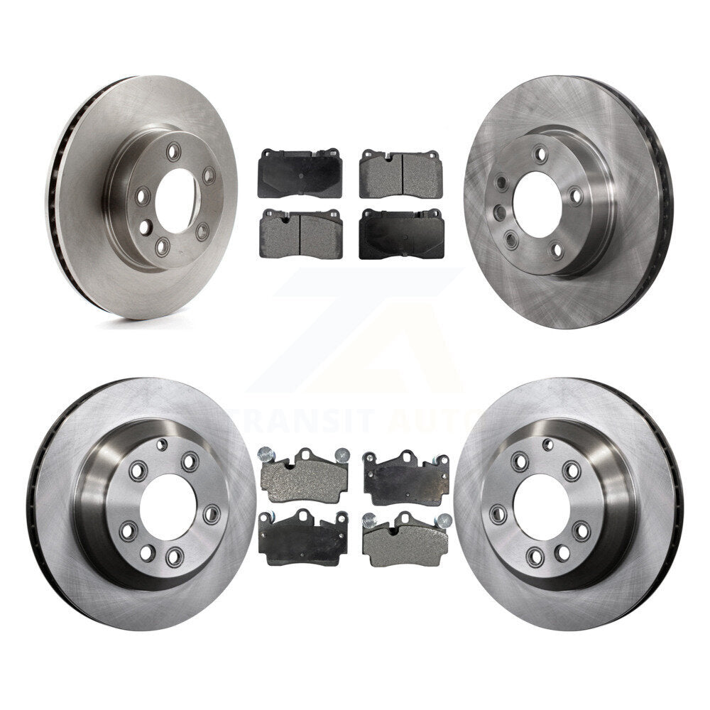 Front Rear Disc Brake Rotors And Semi-Metallic Pads Kit (6Pc) For Volkswagen Touareg K8F-103959