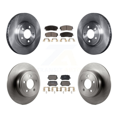 Front Rear Disc Brake Rotors & Semi-Metallic Pad Kit For 2014 Dodge Charger RWD with 3.6L K8F-103977