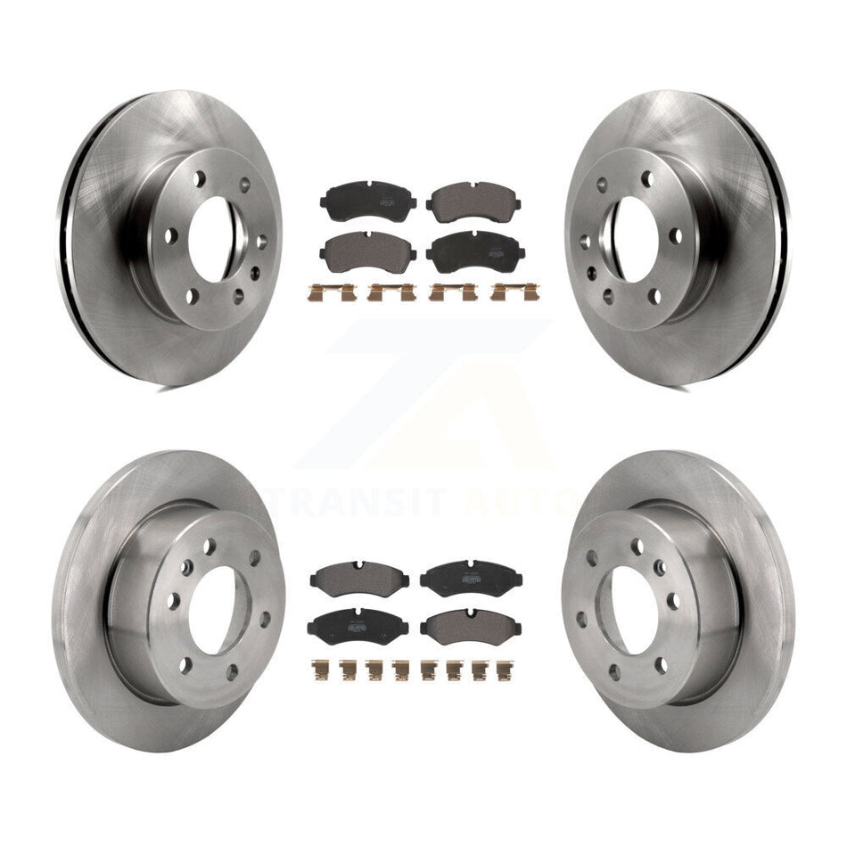 Front Rear Brake Rotors & Semi-Metallic Pad Kit For Mercedes-Benz Sprinter 2500 3500 1500 K8F-103980