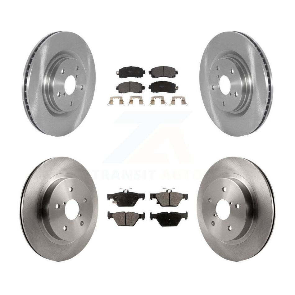 Front Rear Disc Brake Rotors And Semi-Metallic Pads Kit For Subaru Outback WRX Legacy K8F-103982