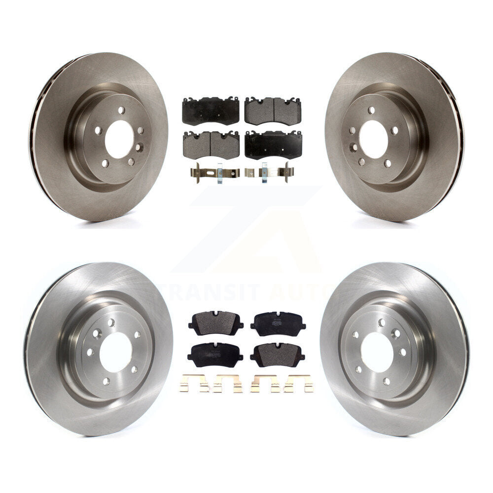 Front Rear Disc Brake Rotors And Semi-Metallic Pads Kit For 2016 Land Rover Range 3.0L K8F-103984