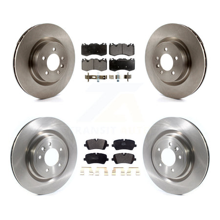 Front Rear Disc Brake Rotors And Semi-Metallic Pads Kit For 2016 Land Rover Range 3.0L K8F-103984