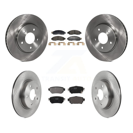 Front Rear Brake Rotors Semi-Metallic Pad Kit For Nissan LEAF With Electric Parking K8F-104010