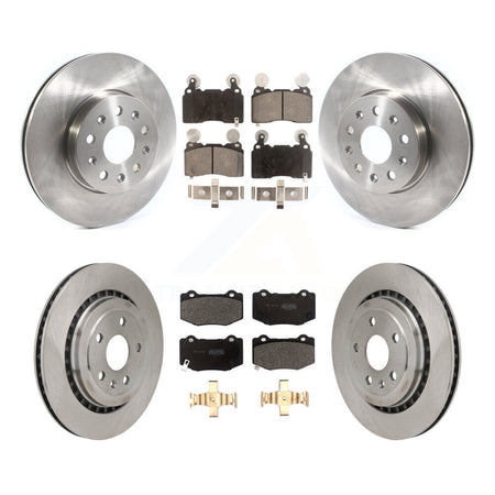 Front Rear Brake Rotor Semi-Metallic Pad Kit For 2016 Chevrolet Camaro With Brembo Brakes K8F-104012