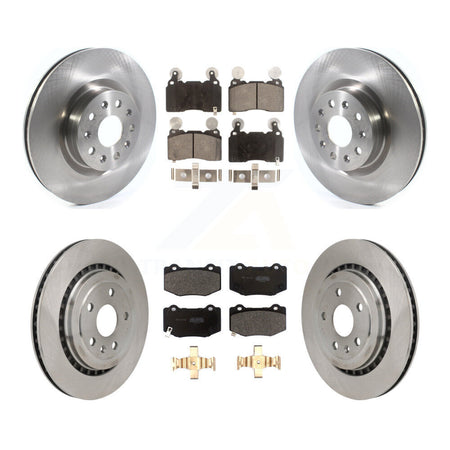 Front Rear Brake Rotor Semi-Metallic Pad Kit For 2016 Chevrolet Camaro With Brembo Brakes K8F-104013