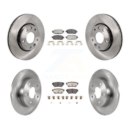 Front Rear Brake Rotor Semi-Metallic Pad Kit For Nissan Kicks SV SR with Disc rear brakes K8F-104014