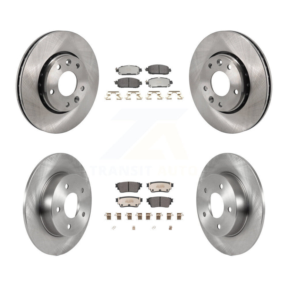 Front Rear Brake Rotor Semi-Metallic Pad Kit For Nissan Kicks SV SR with Disc rear brakes K8F-104014