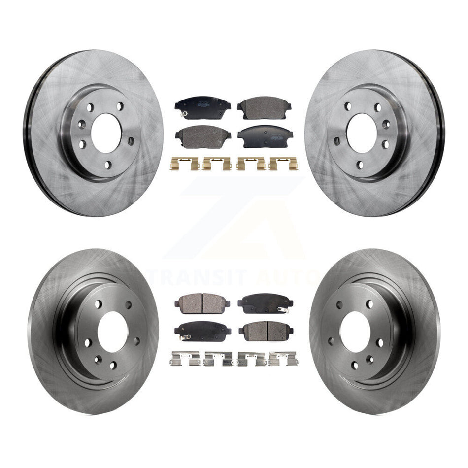 Front Rear Brake Rotor And Semi-Metallic Pad Kit For Chevrolet Cruze Buick Verano Orlando K8F-104017