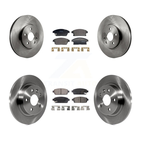 Front Rear Brake Rotors & Semi-Metallic Pad Kit For 2013-2017 Chevrolet Trax Buick Encore K8F-104018