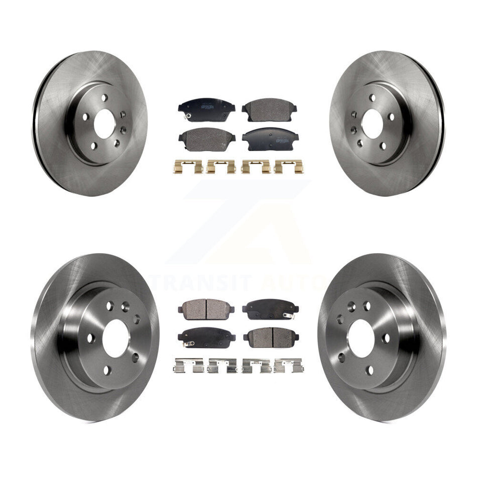 Front Rear Brake Rotors & Semi-Metallic Pad Kit For 2013-2017 Chevrolet Trax Buick Encore K8F-104018