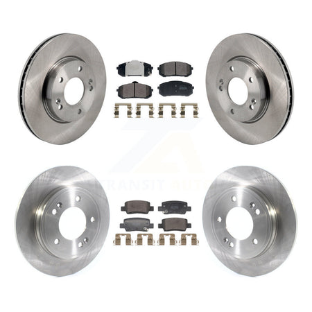 Front Rear Disc Brake Rotors And Semi-Metallic Pads Kit For Hyundai Elantra K8F-104028