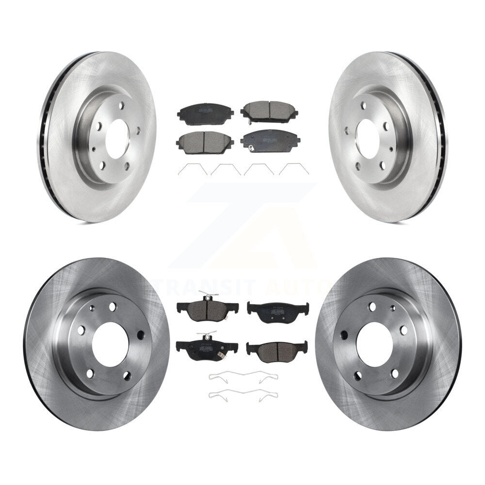 Front Rear Disc Brake Rotors And Semi-Metallic Pads Kit For Mazda CX-30 K8F-104034