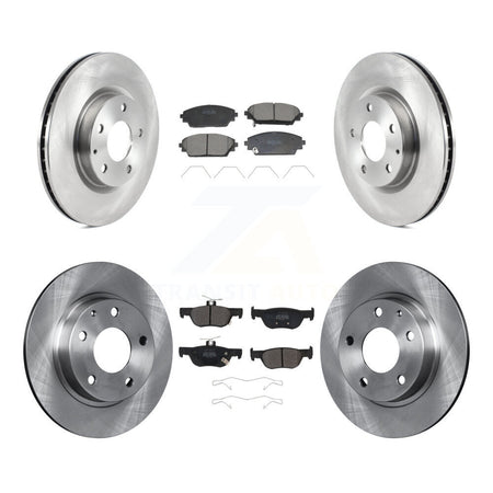 Front Rear Disc Brake Rotors And Semi-Metallic Pads Kit For Mazda CX-30 K8F-104034