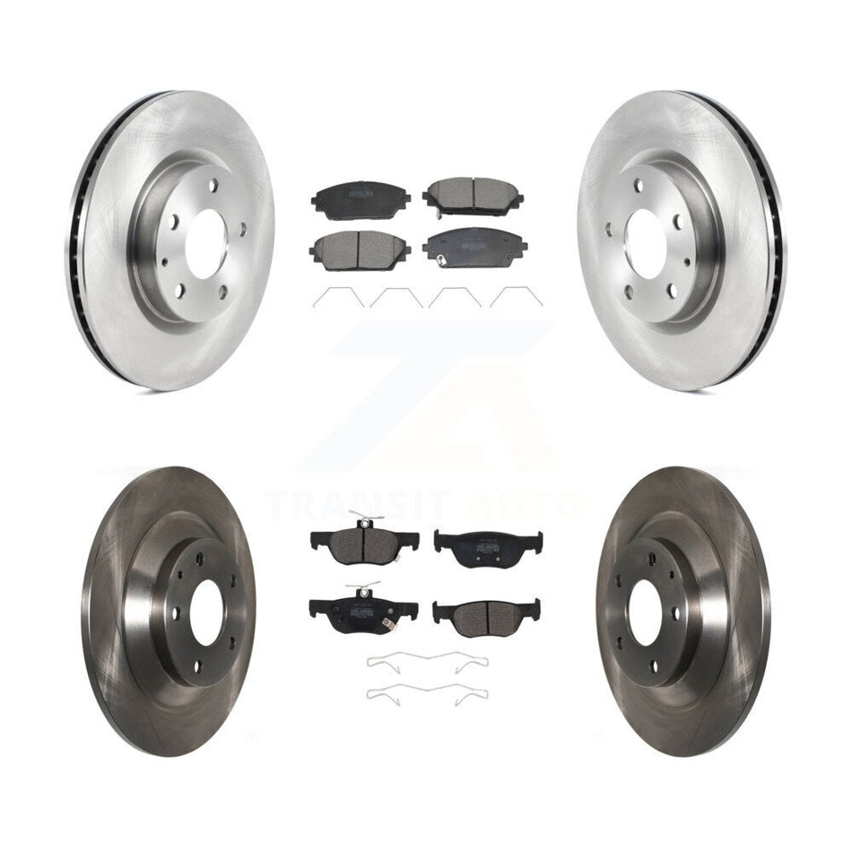 Front Rear Disc Brake Rotors And Semi-Metallic Pads Kit For Mazda CX-30 K8F-104035