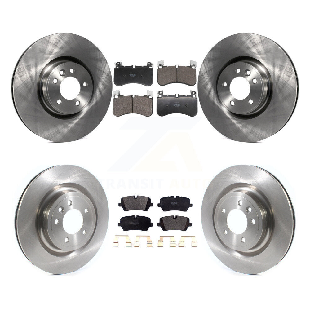 Front Rear Disc Brake Rotors And Semi-Metallic Pads Kit For Land Rover Range K8F-104036