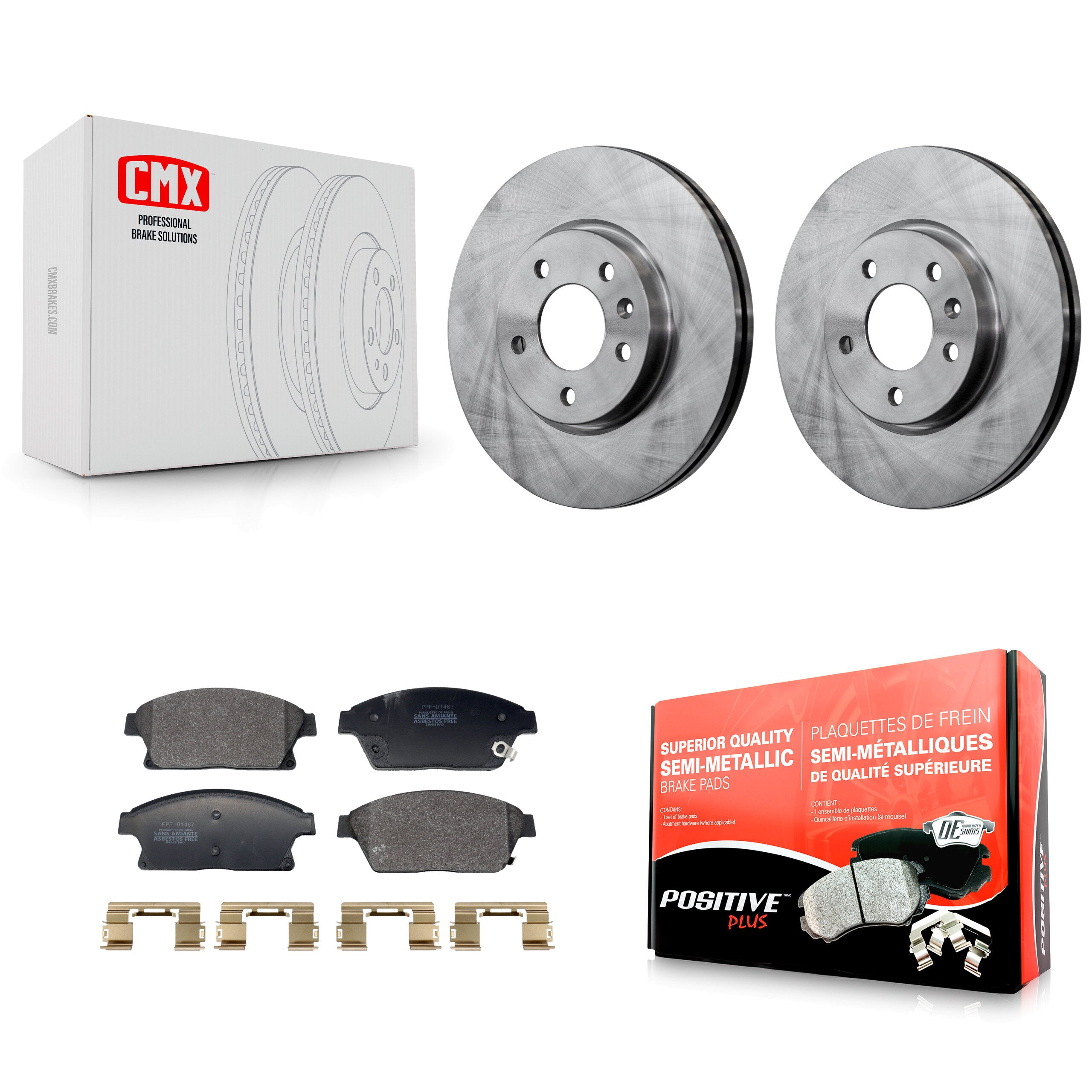 Front Brake Rotor And Semi-Metallic Pad Kit For Chevrolet Cruze Buick Verano Orlando Volt K8F-104057