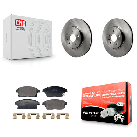 Front Disc Brake Rotors & Semi-Metallic Pad Kit For 2013-2017 Chevrolet Trax Buick Encore K8F-104058