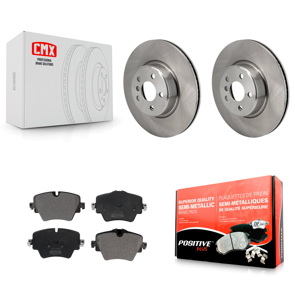 Front Brake Rotor Semi-Metallic Pad Kit For BMW X3 330i xDrive X4 Z4 430i Toyota GR Supra K8F-104060