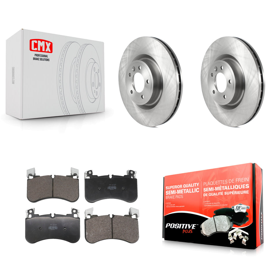 Front Disc Brake Rotors And Semi-Metallic Pads Kit For Land Rover Range Sport Discovery K8F-104070