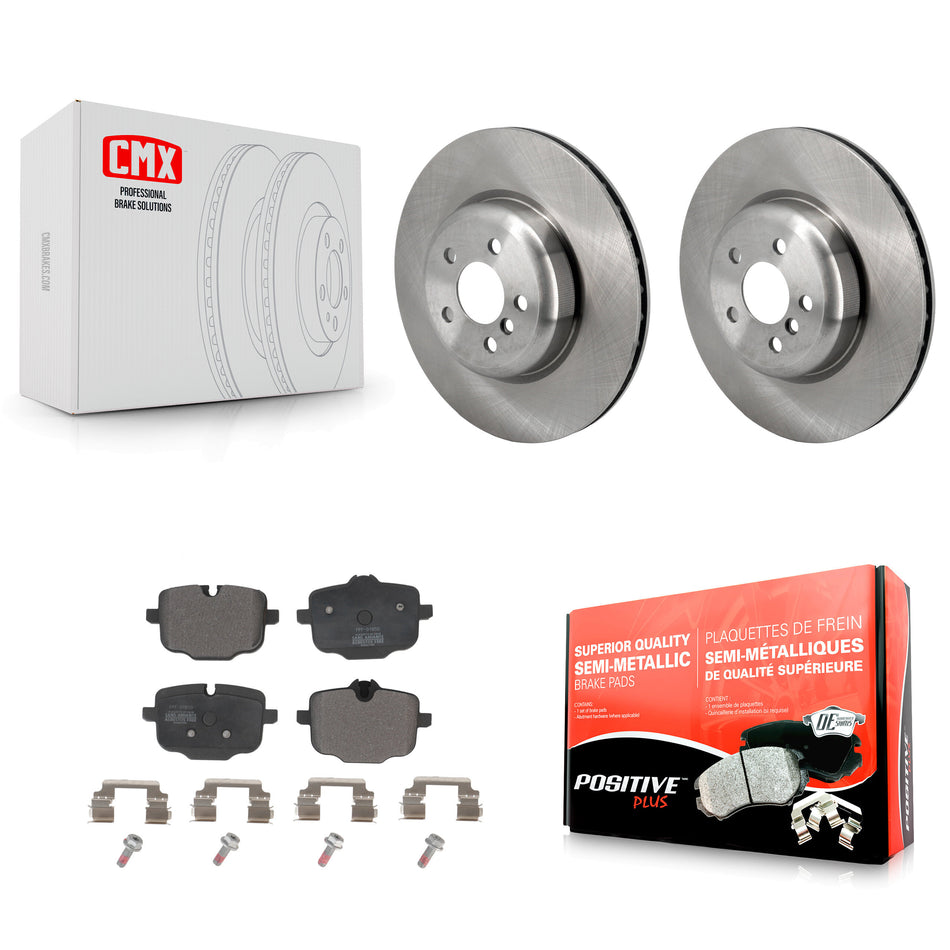 Rear Brake Rotors & Semi-Metallic Pad Kit For BMW X5 540i xDrive X7 X6 750i M550i iX 640i K8F-104077