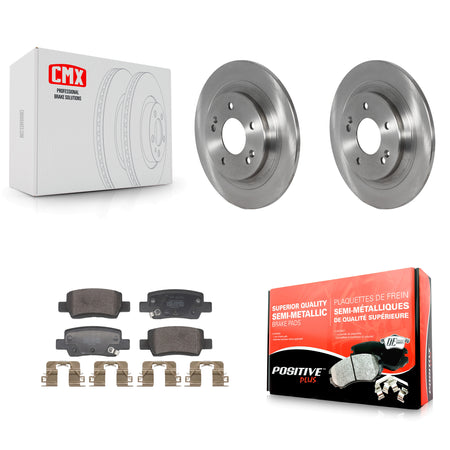 Rear Disc Brake Rotors & Semi-Metallic Pad Kit For Kia Seltos With Electric Parking K8F-104081