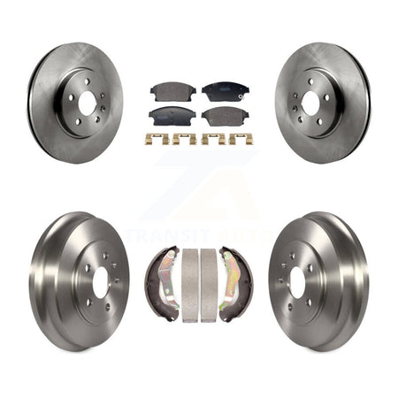 Front Rear Disc Brake Rotors Semi-Metallic Pads And Drum Kit For 2013-2017 Chevrolet Trax K8F-104107