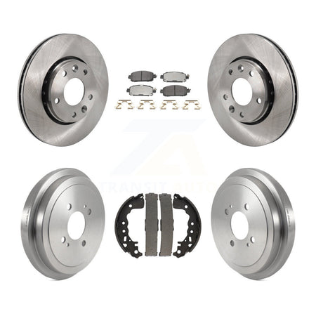 Front Rear Disc Brake Rotors Semi-Metallic Pads And Drum Kit For Nissan Kicks K8F-104109