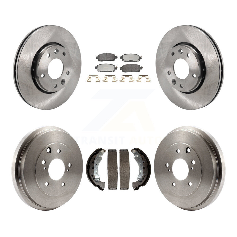 Front Rear Disc Brake Rotors Semi-Metallic Pads And Drum Kit For 2020-2022 Nissan Sentra K8F-104113