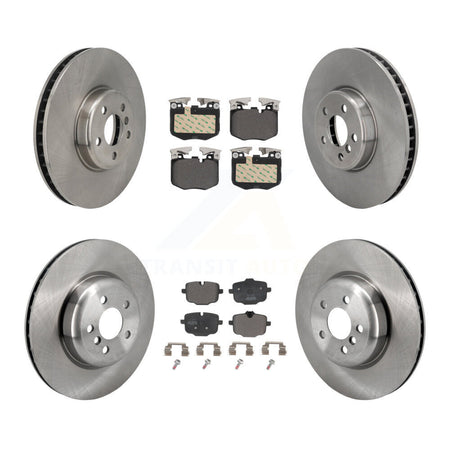 Front Rear Brake Rotors & Semi-Metallic Pad Kit (6Pc) For BMW iX 640i xDrive Gran Turismo K8F-104118