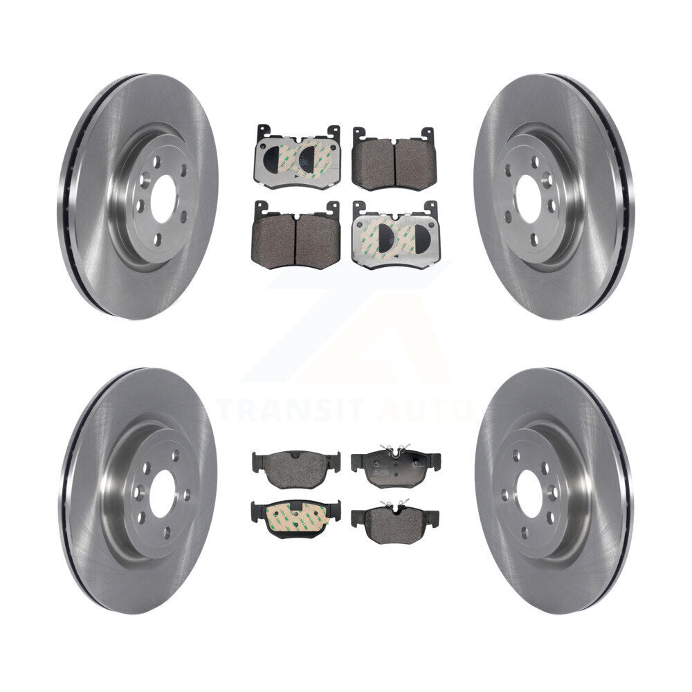 Front Rear Disc Brake Rotors And Semi-Metallic Pads Kit For Jaguar F-Pace K8F-104123